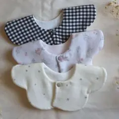 No. 2 【3枚セット】ハンドメイド　スタイ　360°もくもくスタイ