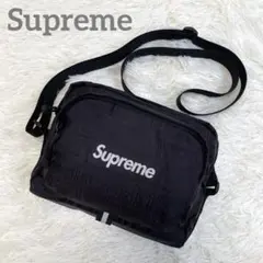 CH　美品　シュプリーム 19SSショルダーバッグ　ブラック　ボックスロゴ Supreme シュプリーム 19SS Shoulder Bag ボックスロゴ ナイロン