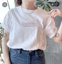 専用　ロゴTシャツ ホワイト クルーネック FREEサイズ
