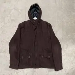 ブラウン フード付きジャケット