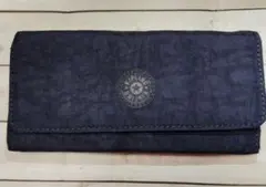 Kipling キプリング 濃紺 三つ折りナイロン財布ウォレットのサムネイル