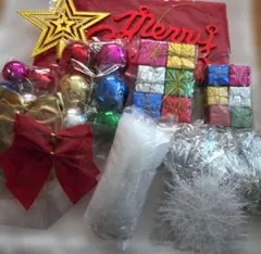 ☆クリスマスツリー用120㎝用オーナメント一式