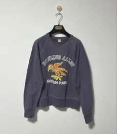 THE FLAT HEAD スウェット フロッキープリント