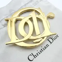 3014-3 極美品✨Dior　ブローチ　CD　ロゴ　希少　刻印