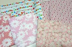 花柄はぎれ５柄セット