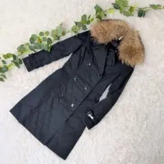 美品❗️セシルマクビー【CECIL McBEE】ファー付中綿コート ロング丈