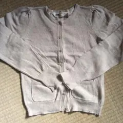 H&M 110 ベージュ　カーディガン