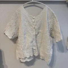 retro girl ホワイト 半袖 シャツ・ブラウス