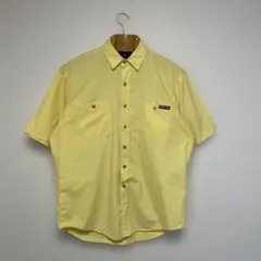 90s POLO SPORTS ラルフローレン イエロー ワークシャツ