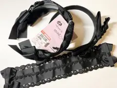 しまむら　青木美沙子　コラボ ピンク　カチューシャ　ヘッドドレス　3点セット