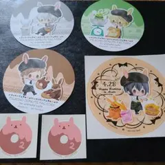 ツキウタ。アニカフェ特典コースター　ステッカー