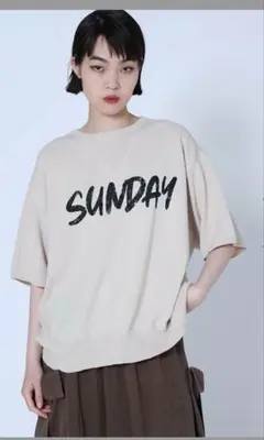 YAMADA ヤマダヤ　 LASUD ラシュッド フロントロゴサマーニットのサムネイル