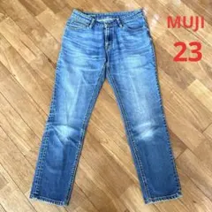 無印良品　MUJI デニムパンツ　ボーイフィット　23