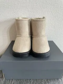 【未使用】ベージュ ムートンブーツ