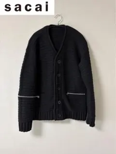 sacai 21AW ローゲージニットカーディガン サイズ1