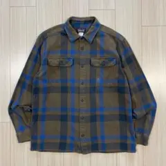 もんじ様Patagonia メンズ・フィヨルド・フランネル・シャツ ブルー L