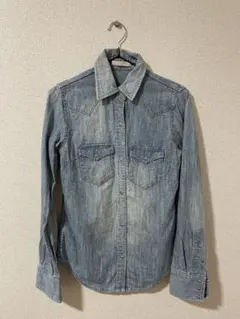 【最終値引き】GAP ライトブルー デニムシャツ Mサイズ