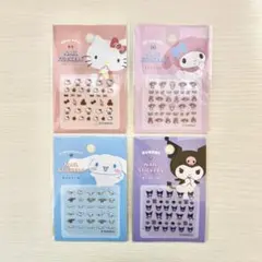 サンリオ　ネイルシール4種セット　キティ　マイメロ　クロミ　シナモロール