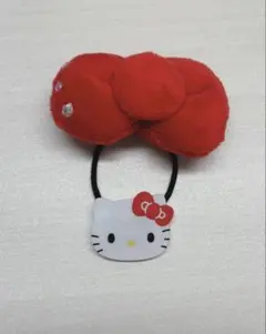 サンリオ シークレットヘアゴム ハローキティ 赤 リボン