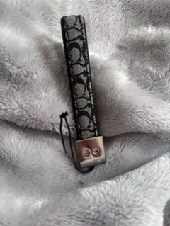 COACH キーホルダーブラックグレー バングル・リストバンド