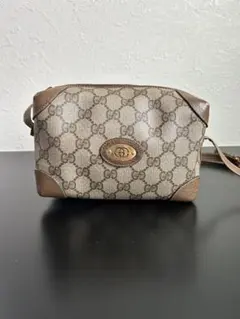 大容量 レア オールドグッチ GG 総柄 レザー ショルダーバッグ PVC ロゴ GUCCI（グッチ） 極 美品 オールドグッチ ヴィンテージ シェリーライン