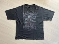 グラフィックプリント ブラック Tシャツ L