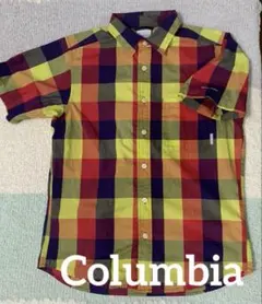 Columbia 半袖チェックシャツ　メンズ　Sのサムネイル