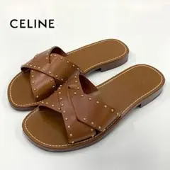 ✨CELINE✨セリーヌ サンダル サイズ37 箱なし キャメル ウェッジソール ✨CELINE✨セリーヌ サンダル サイズ37 箱なし キャメル
