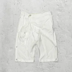 mihara yasuhiro asymmetrical flap shorts