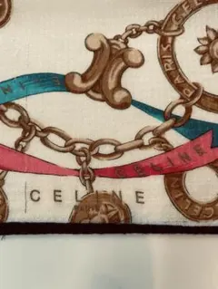 CELINE ハンカチ チェーン柄