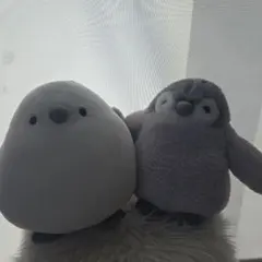 ニトリシマエナガとペンギンのぬいぐるみ 2点セットのサムネイル