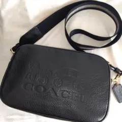 COACH ジェス ショルダーバッグ カメラバッグ ダブルファスナー レザー