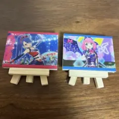 如月ツバサ 桜庭ローラ キャンバスボードミニ 衣装展 アイカツ