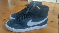 NIKEナイキ ブラック Midスニーカー スエード素材 美品
