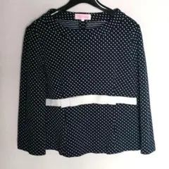 【美品】トリイユキ　ドット　グログランリボン　トップスのサムネイル