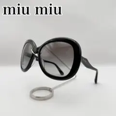 美品 miumiu バタフライ オーバーサイズ サングラス ブラック Y2Kのサムネイル