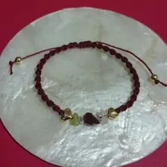 【B1②】バースデーパワーストーンコードブレス 1月②