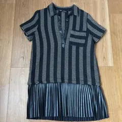 ZARA ストライプ柄 半袖ミニワンピース