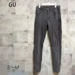 GU ジーユー【S〜M】デニムパンツ スキニー ブラック シンプル カジュアル