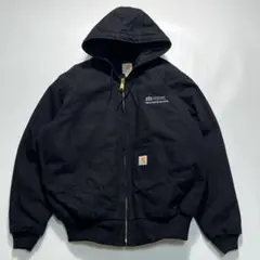 カーハート アクティブジャケット M 黒 ブラック 中綿 ダック ○7991