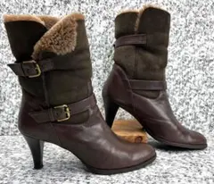 週末限定セール⭐︎ 卑弥呼　2WAY レザーブーツ　ブラウン