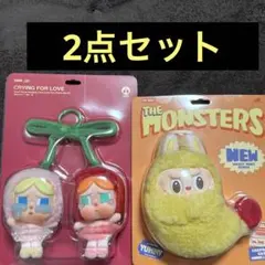 POPMARTイヤホンケース エビフライ クライベイビー チェリー ラブブ2点