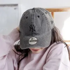 【美品】LOWRYS FARM WashedCAPNEWERA ブラック ナシ