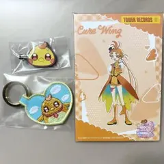 【キュアウィング】ビジュアルカード＆前髪クリップ＆刺繍キーホルダー