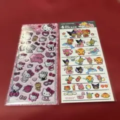 サンリオ　キャンディグリッターステッカー＆4サイズステッカー　セット　正規品
