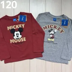 【ディズニー】ミッキー キャラクター ロンT 120