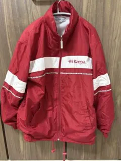 90s Kaepa ケイパ　ナイロンジャケット 赤白 M レトロ　古着　アウターのサムネイル