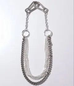 【GRANCY】カラビナデザインレイヤリングウォレットチェーン