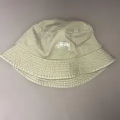 STUSSY Washed Stock Bucket Hat カーキ
