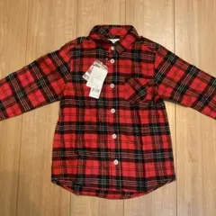 GLOBAL WORK チェック柄長袖シャツ L 110 120